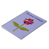 Carnet personnalisable en plastique brillant (Côté gauche)