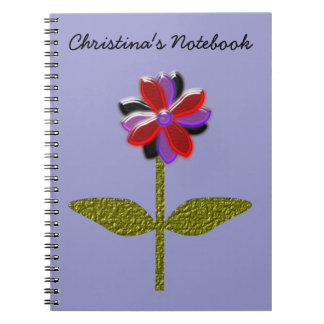 Carnet personnalisable en plastique brillant