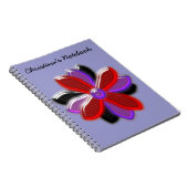 Carnet Personnalisable Fleur Faisy Brillant (Côté Droit)