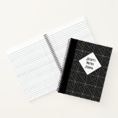 Carnet Personnalisable Géométrique noir et blanc (Intérieur)