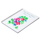 Carnet Personnalisable Joli floral (Côté gauche)