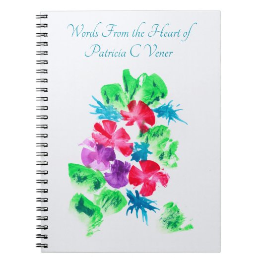 Carnet Personnalisable Joli floral (Devant)