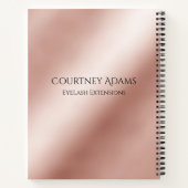 Carnet Personnalisable Makeup Artist Eyelash Extensions (Dos)