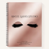 Carnet Personnalisable Makeup Artist Eyelash Extensions (Devant)
