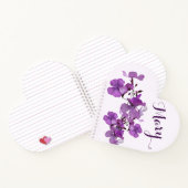 Carnet Personnalisable nom Mary joli mauve floral simple (Intérieur)