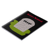 CARNET personnalisable RIP Tombstone (Côté gauche)