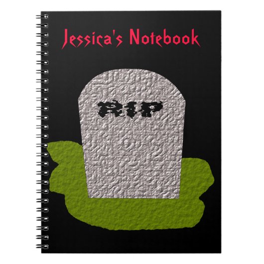CARNET personnalisable RIP Tombstone (Devant)