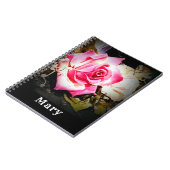 Carnet Personnalisable Rose Rose (Côté gauche)