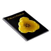 Carnet Personnalisable Tulipe Jaune (Côté Droit)