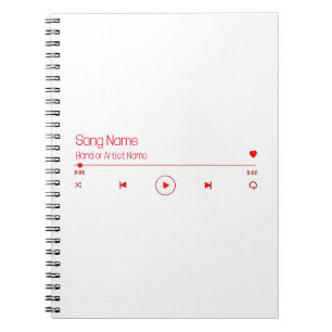 Carnet Personnalisable votre musique préférée