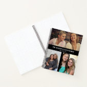 Carnet Personnalisé 3 sections Famille Photo Collage Blac (Intérieur)