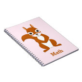 Carnet personnalisé à motif écureuil (Côté Droit)