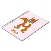 Carnet personnalisé à motif écureuil (Côté gauche)