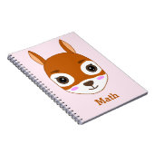 Carnet personnalisé à motif écureuil (Côté Droit)