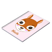 Carnet personnalisé à motif écureuil (Côté gauche)