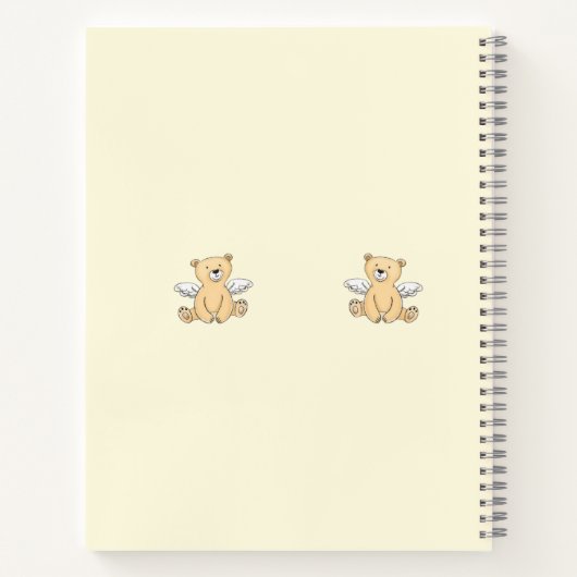 Carnet personnalisé à thème d'ours - Retour à l'éc (Dos)