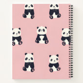 Carnet Personnalisé adorable Motif Panda (Dos)