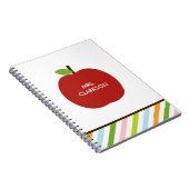 Carnet personnalisé Apple moderne (Côté Droit)