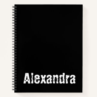Carnet personnalisé avec Alexandra