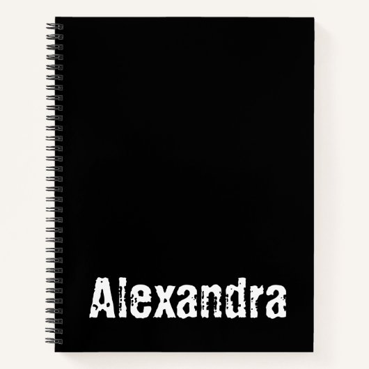 Carnet personnalisé avec Alexandra (Devant)