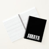 Carnet personnalisé avec Amaya (Intérieur)
