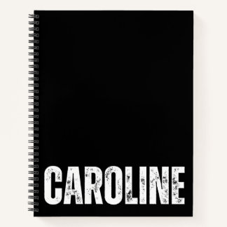 Carnet personnalisé avec Caroline