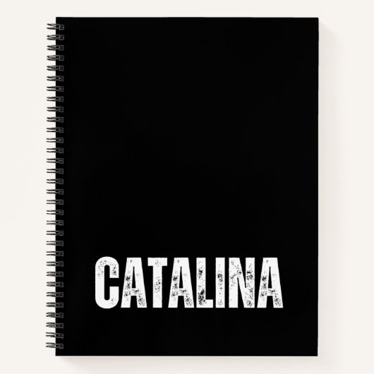 Carnet personnalisé avec Catalina (Devant)