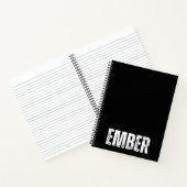 Carnet personnalisé avec Ember (Intérieur)