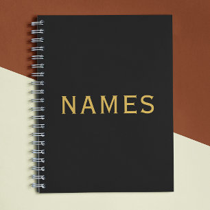 Carnet Personnalisé avec le nom de famille ou le surnom