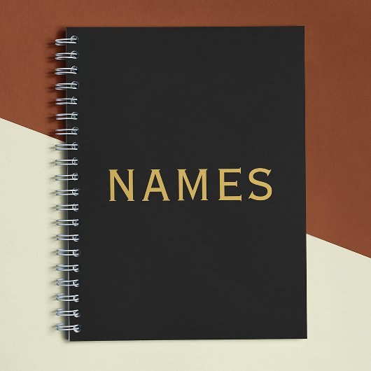 Carnet Personnalisé avec le nom de famille ou le surnom
