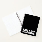 Carnet personnalisé avec Melanie (Intérieur)