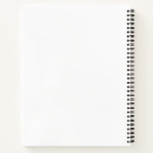 Carnet personnalisé avec nom et notes musicales (Dos)
