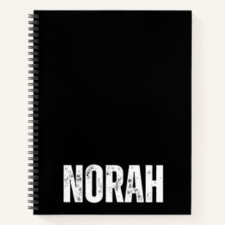 Carnet personnalisé avec Norah