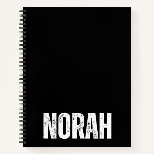 Carnet personnalisé avec Norah (Devant)