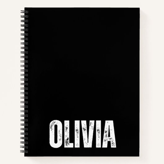 Carnet personnalisé avec Olivia (Devant)