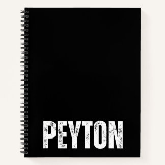 Carnet personnalisé avec Peyton