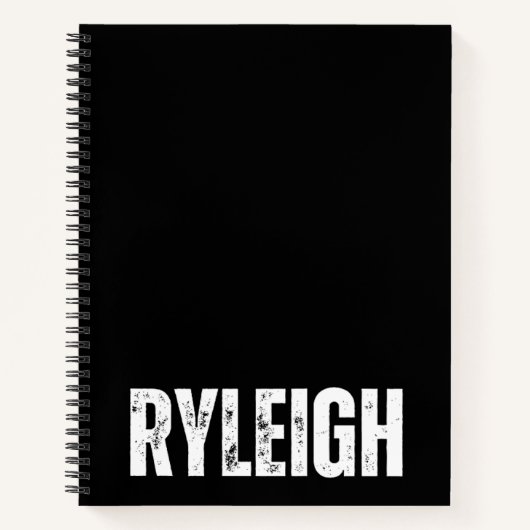 Carnet personnalisé avec Ryleigh (Devant)