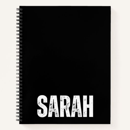 Carnet personnalisé avec Sarah (Devant)