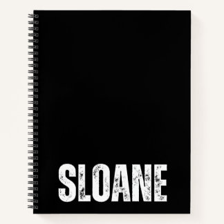 Carnet personnalisé avec Sloane