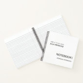 carnet personnalisé blanc (Intérieur)