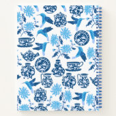 Carnet personnalisé Blue Chinoiserie (Dos)