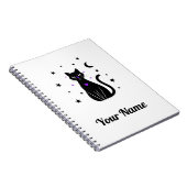 Carnet Personnalisé Chat Noir (Côté Droit)