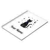 Carnet Personnalisé Chat Noir (Côté gauche)