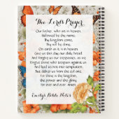 Carnet personnalisé contenant la prière du Seigneu (Dos)