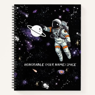 Carnet Personnalisé Cool moderne étoiles motif ciel lune