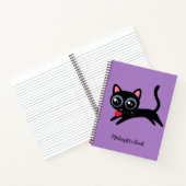 Carnet Personnalisé Cute Kitty Cat Heart Thief (Intérieur)
