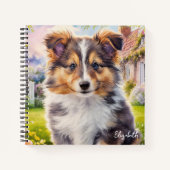 Carnet Personnalisé Cute Sheltie Chien Chien Chien Chien (Devant)