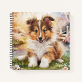 Carnet Personnalisé Cute Sheltie Chien Chien Chien Chien (Devant)