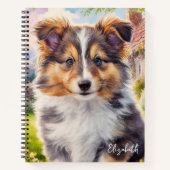 Carnet Personnalisé Cute Sheltie Chien Chien Chien Chien (Devant)