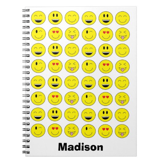 Carnet personnalisé de "Emojis" (Devant)